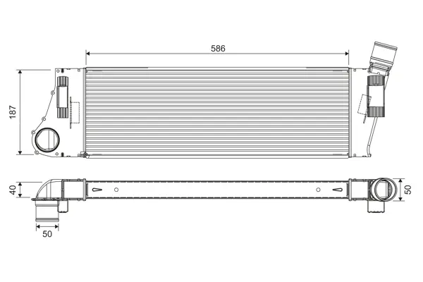 VALEO Chladič turba 818727