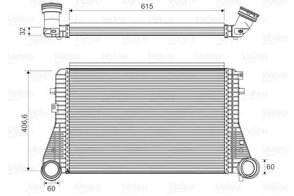 VALEO Chladič turba 818795
