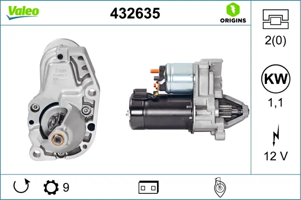 Valeo startér VALEO BMW R 850 R  ABS GUSSRAD 98-02, R 850 R  ABS LITÁ KOLA 98-02, R 850 R  GUSSRAD 95-02, R 850 R  KOLO S VÝPLETEM 95-02, R 850 R