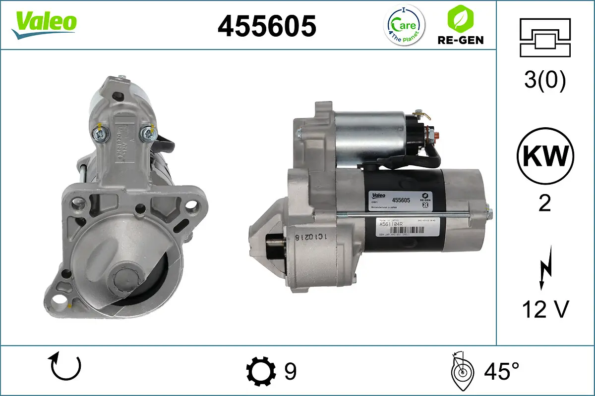 VALEO Startér 455605