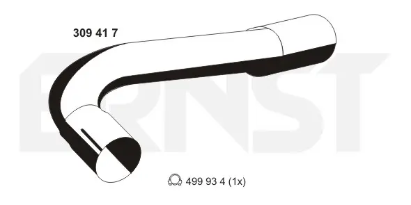Výfuková trubka ERNST 309417