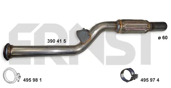 Výfuková trubka ERNST 390415