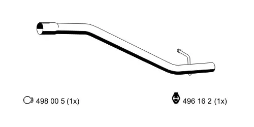 Výfuková trubka ERNST 670401