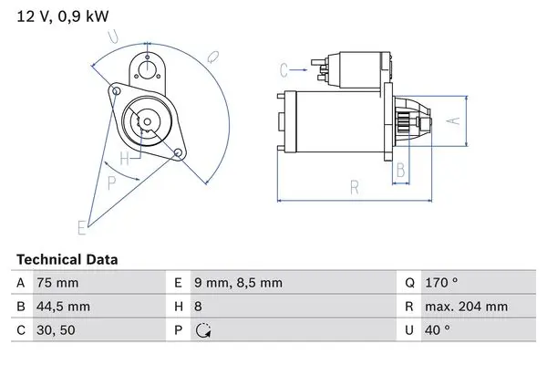 BOSCH Startér 0986023520