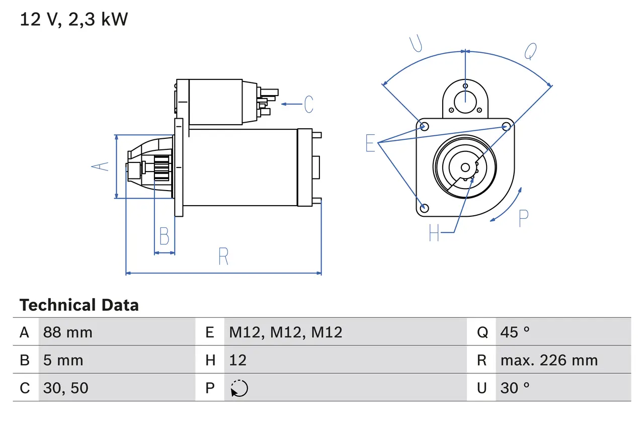 BOSCH Startér 0986024240