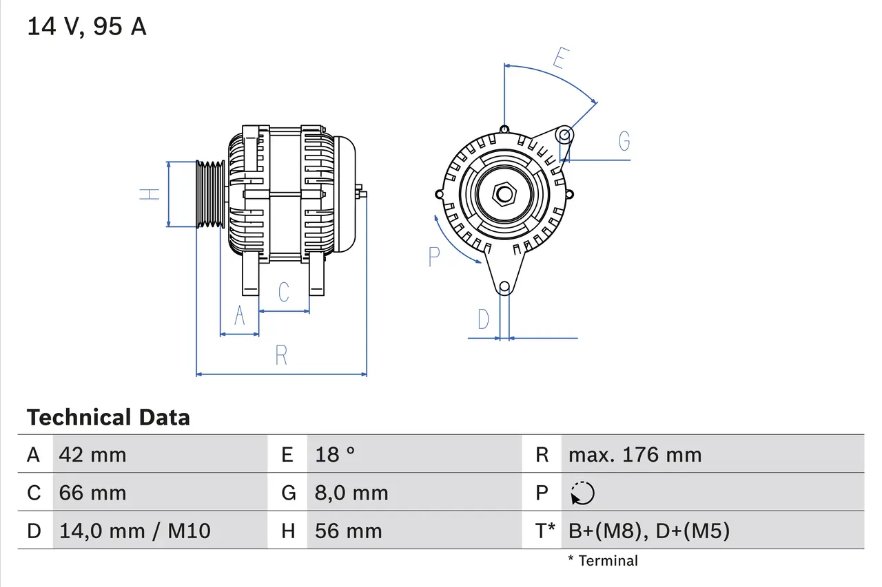 BOSCH Generátor 0986038791