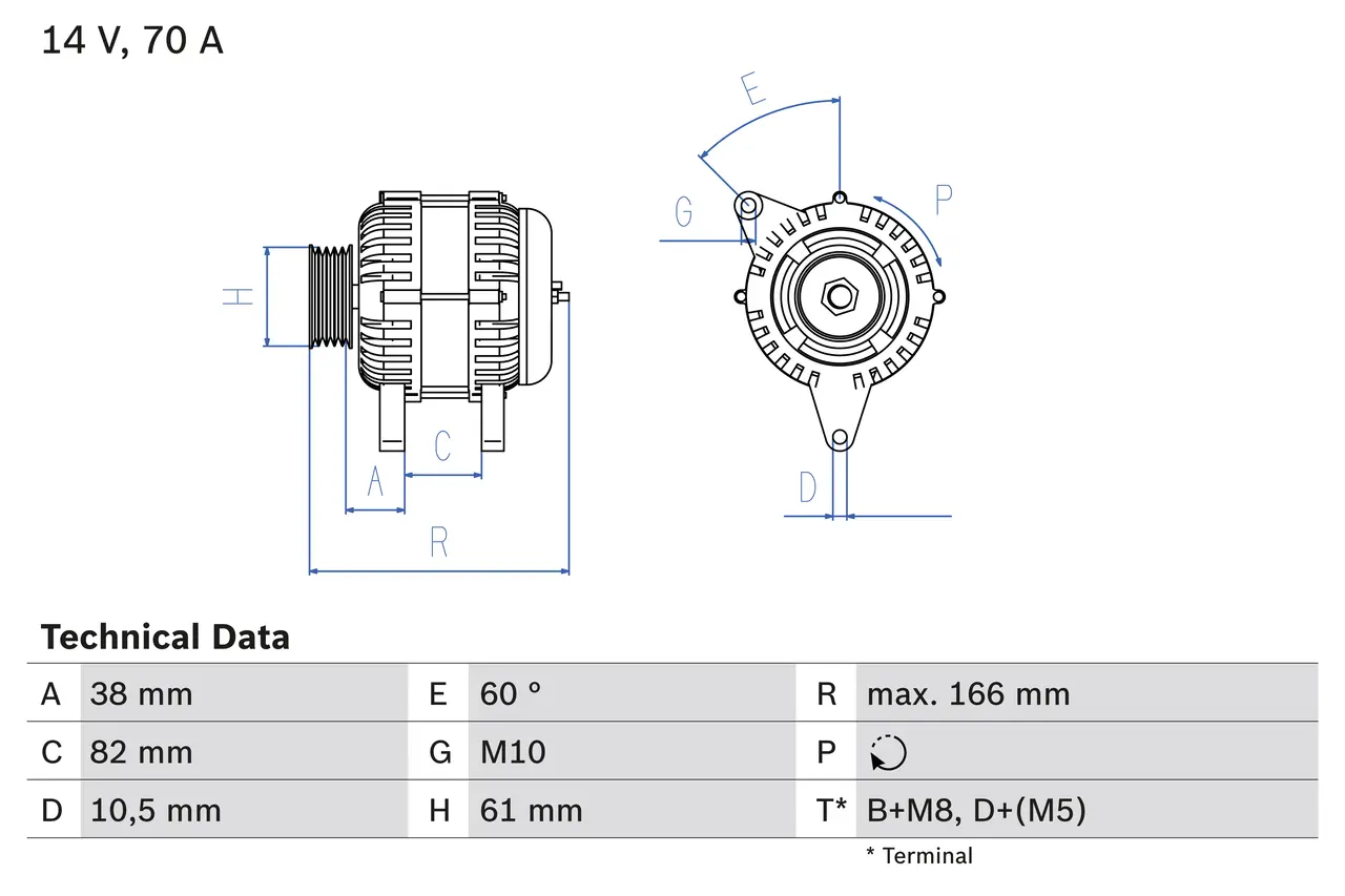 BOSCH Generátor 0986039550