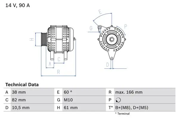 BOSCH Generátor 0986040340
