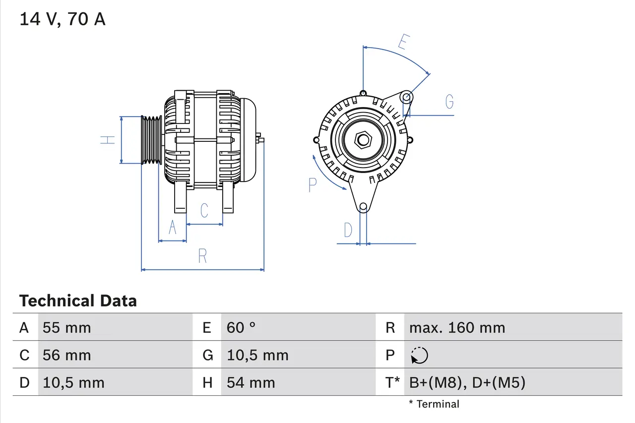BOSCH Generátor 0986041240