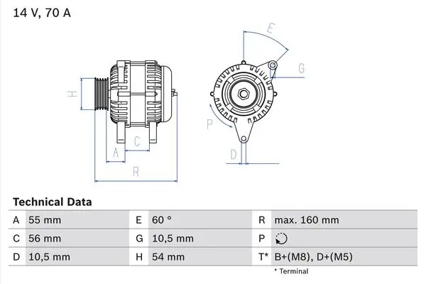 BOSCH Generátor 0986041240