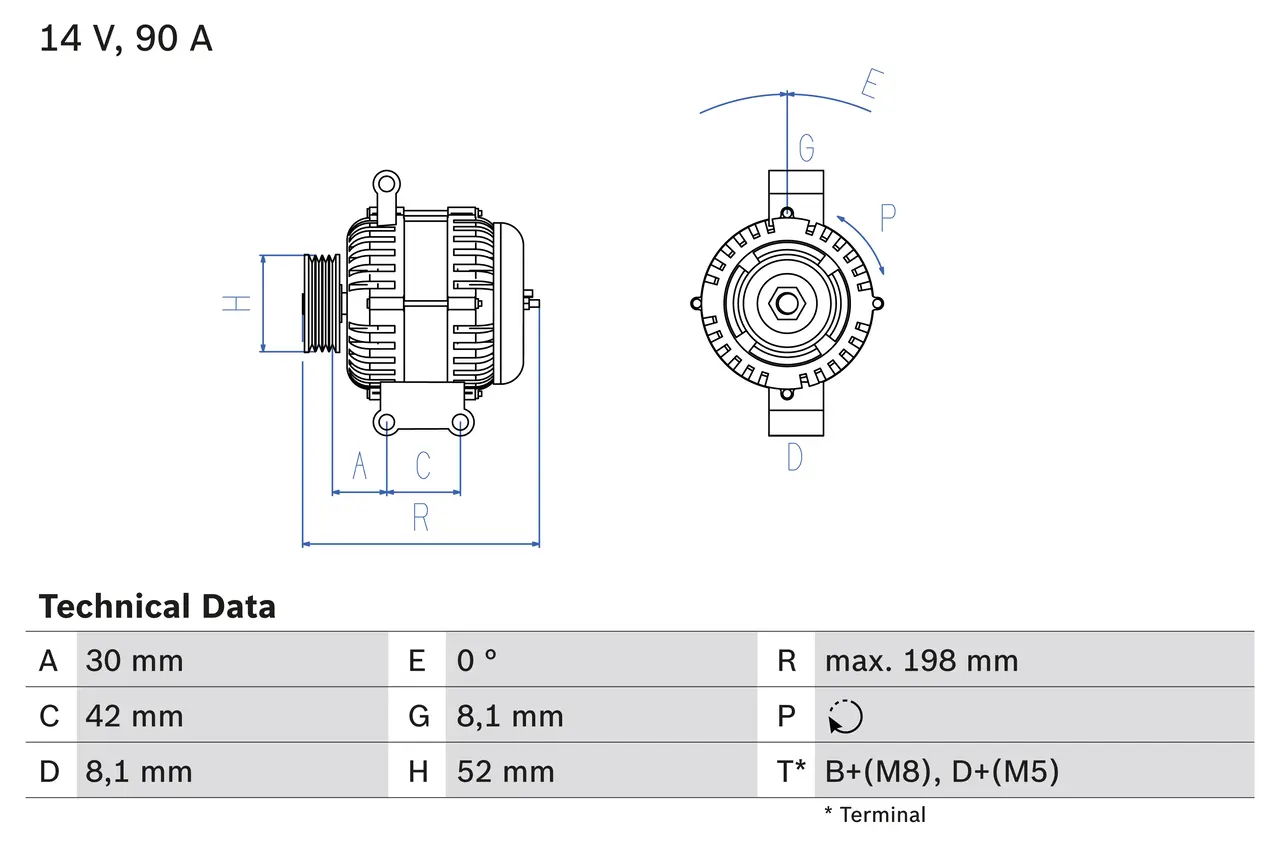 BOSCH Generátor 0986041800