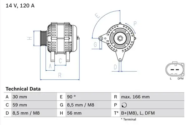 BOSCH Generátor 0986041870