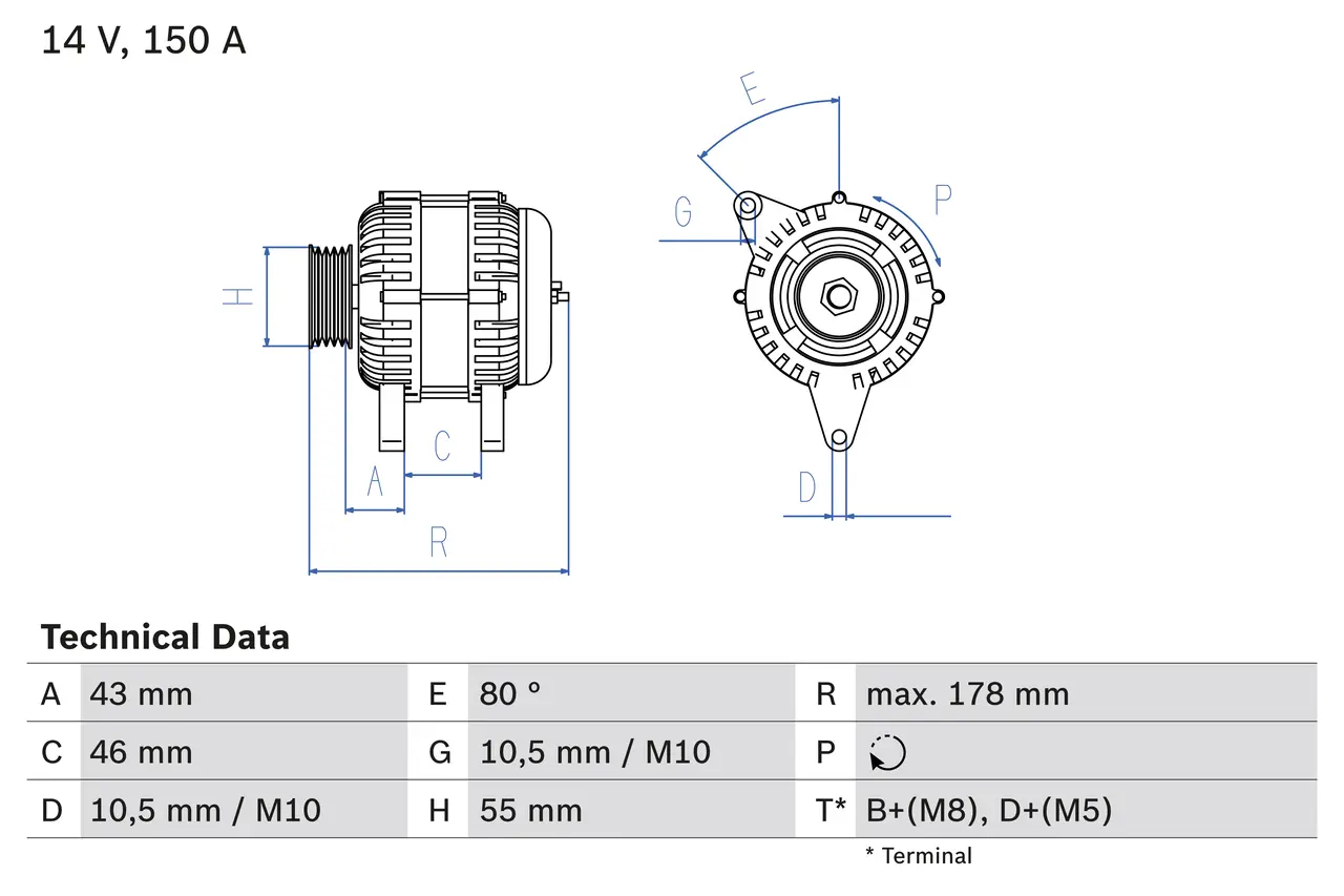 BOSCH Generátor 0986041930