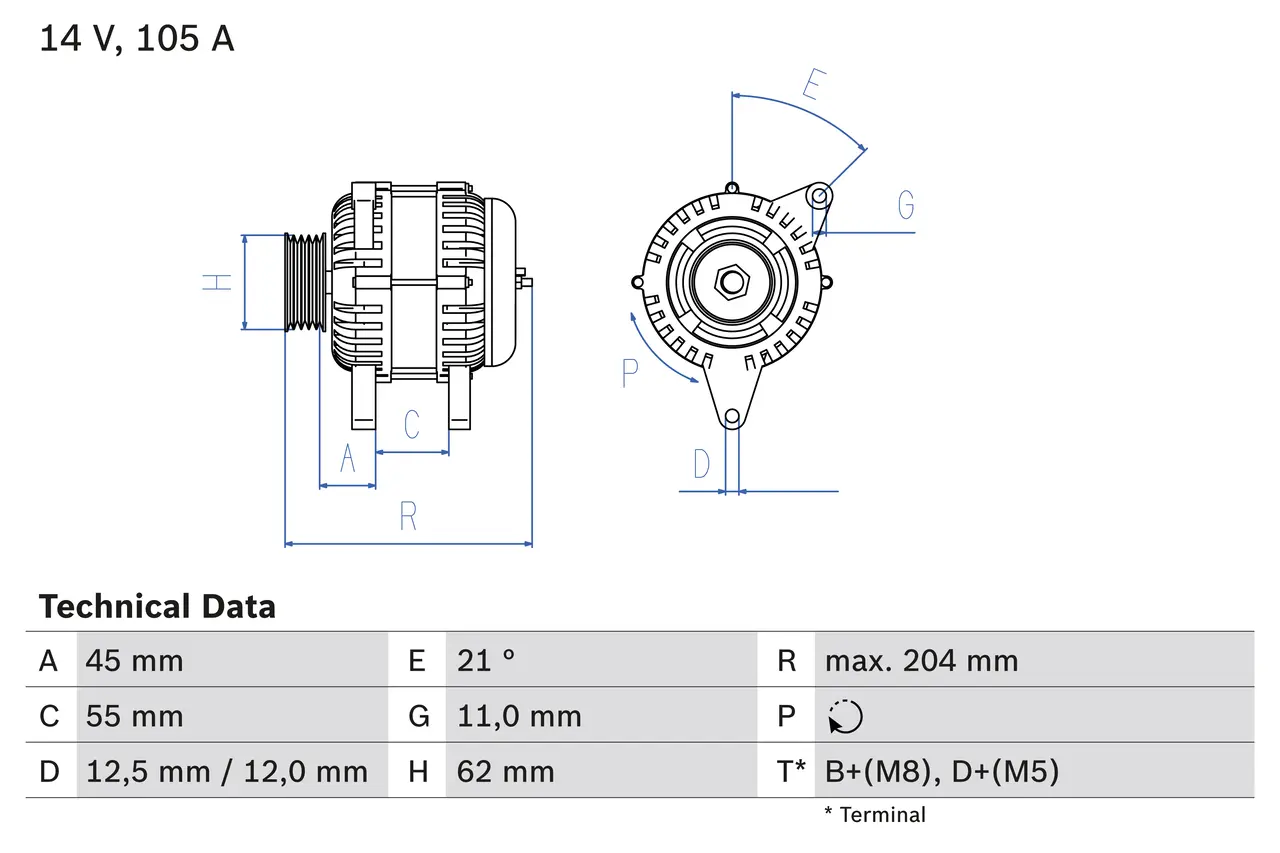 BOSCH Generátor 0986042780