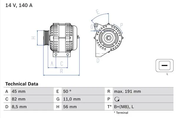 BOSCH Generátor 0986042840
