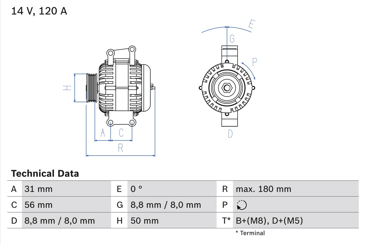 BOSCH Generátor 0986043900