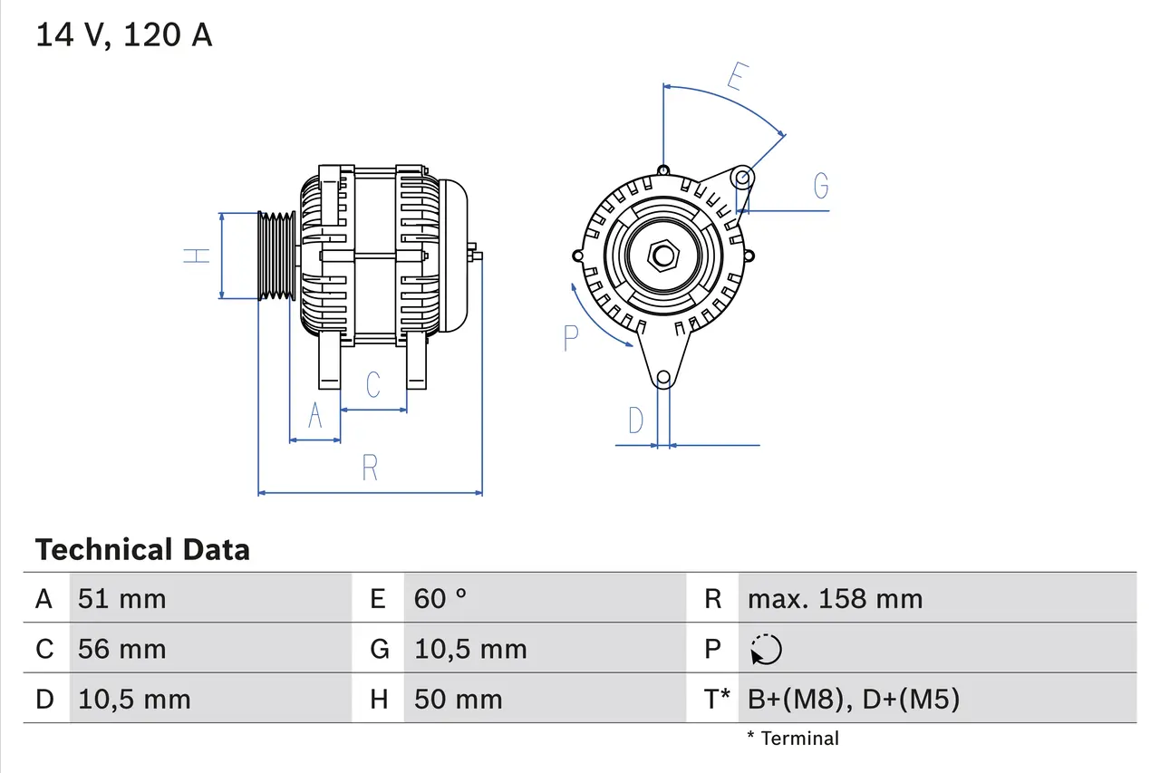 BOSCH Generátor 0986044030