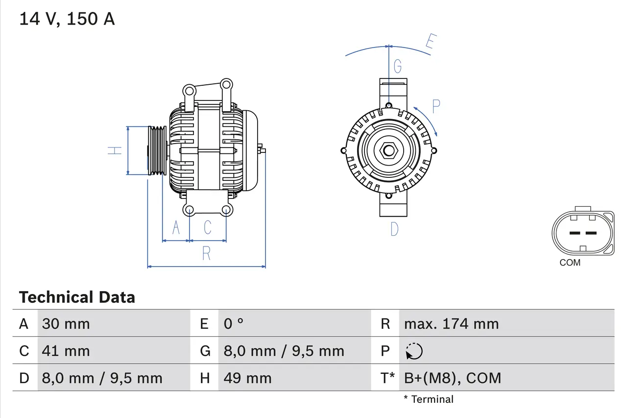 BOSCH Generátor 0986046270