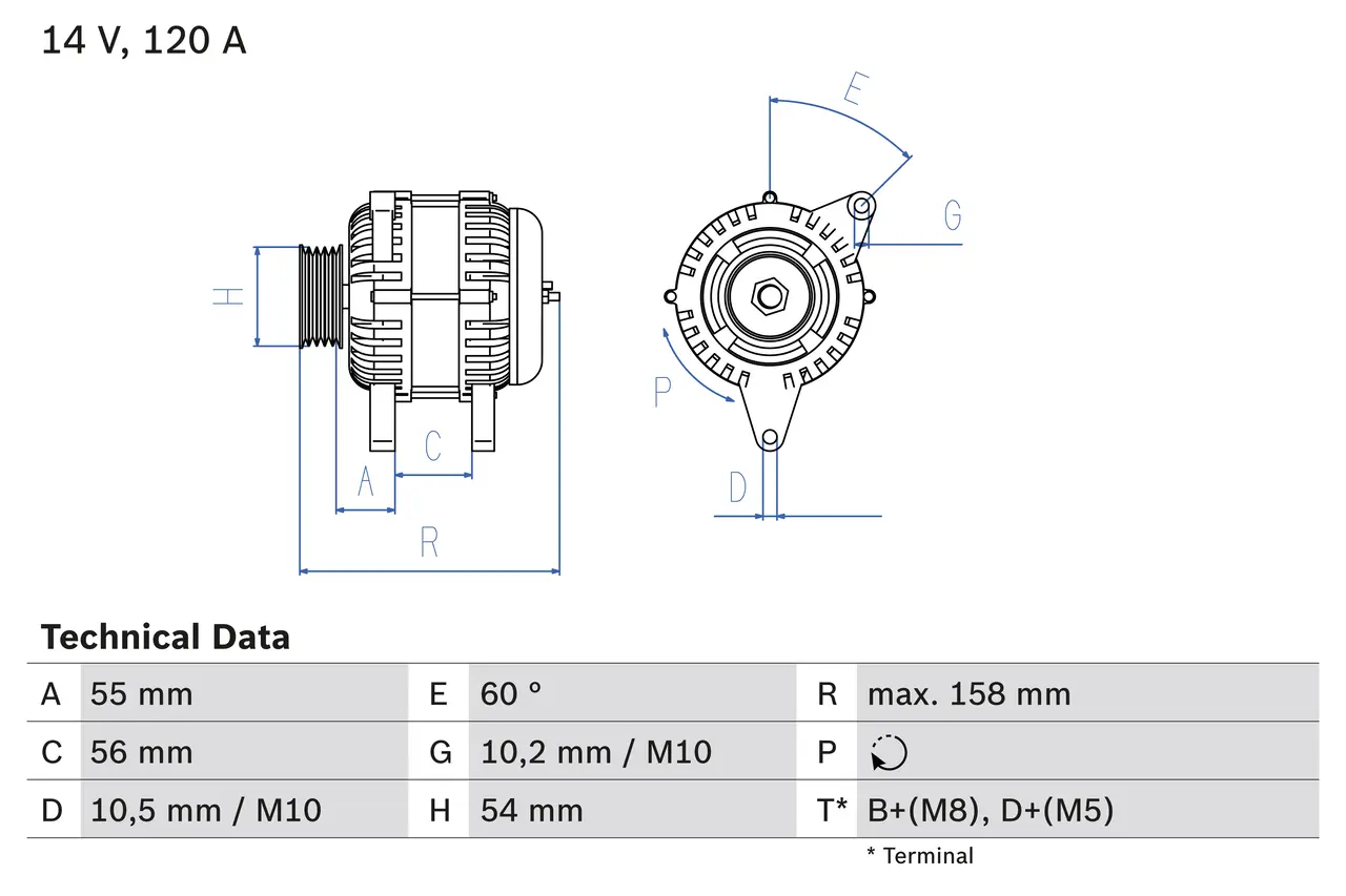 BOSCH Generátor 0986047330
