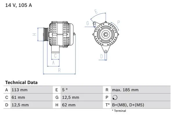 BOSCH Generátor 0986048791
