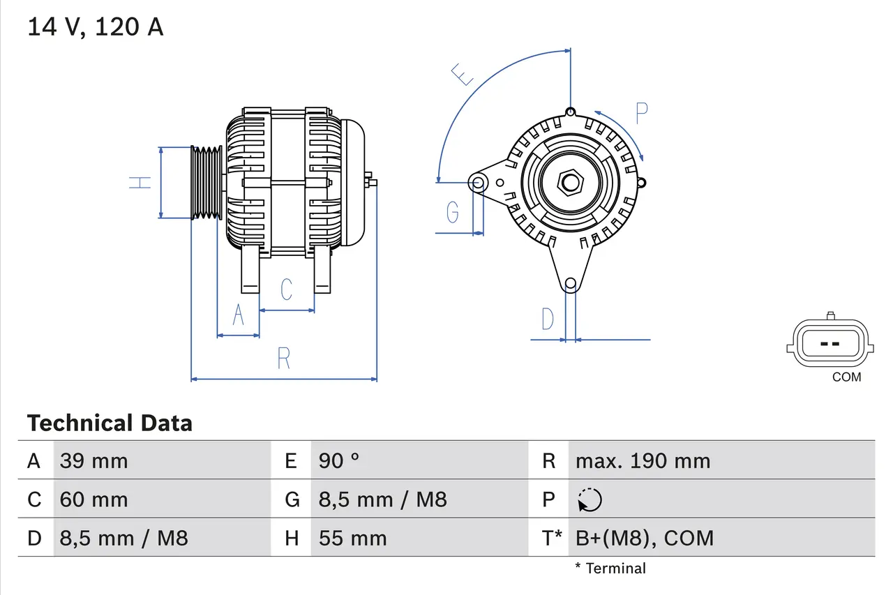 BOSCH Generátor 0986049030