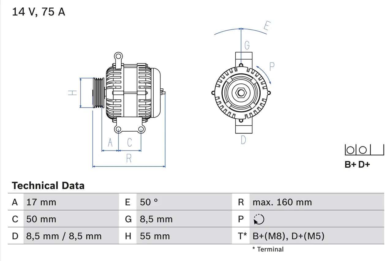 BOSCH Generátor 0986049081
