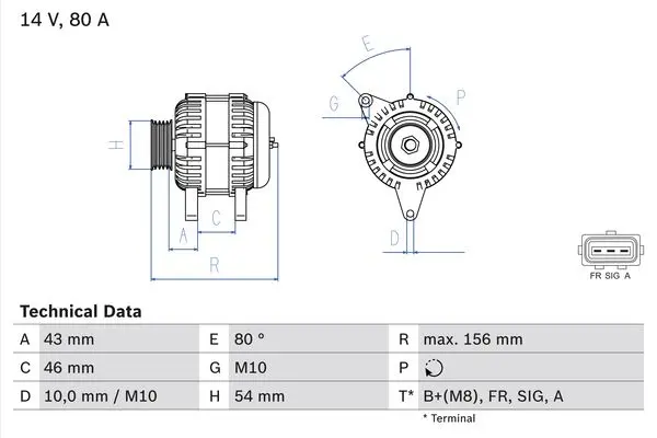 BOSCH Generátor 0986049151
