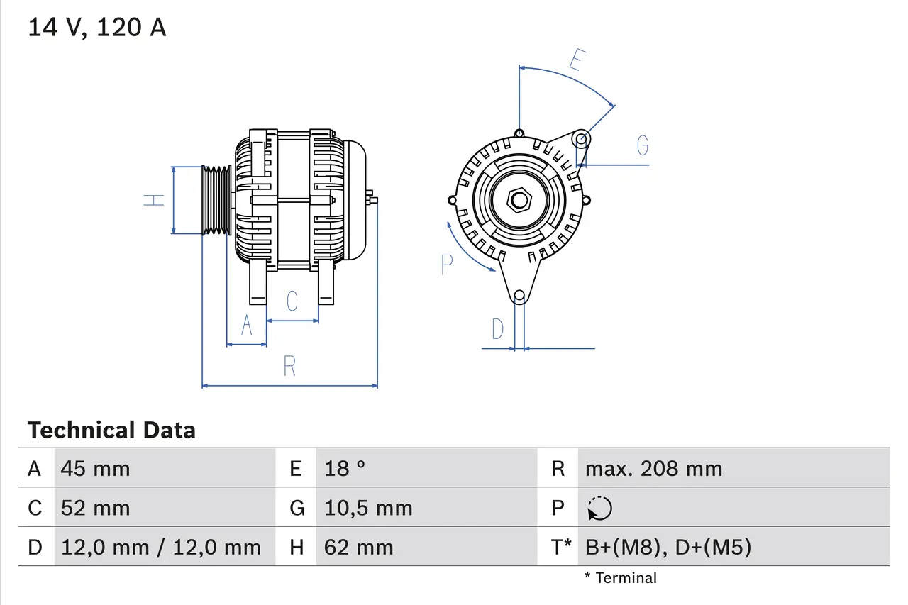 BOSCH Generátor 0 986 049 400