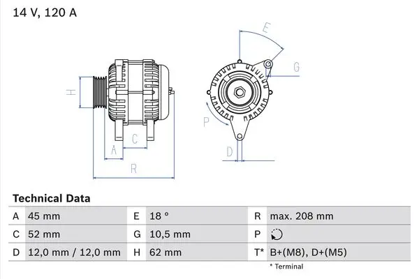 BOSCH Generátor 0 986 049 400