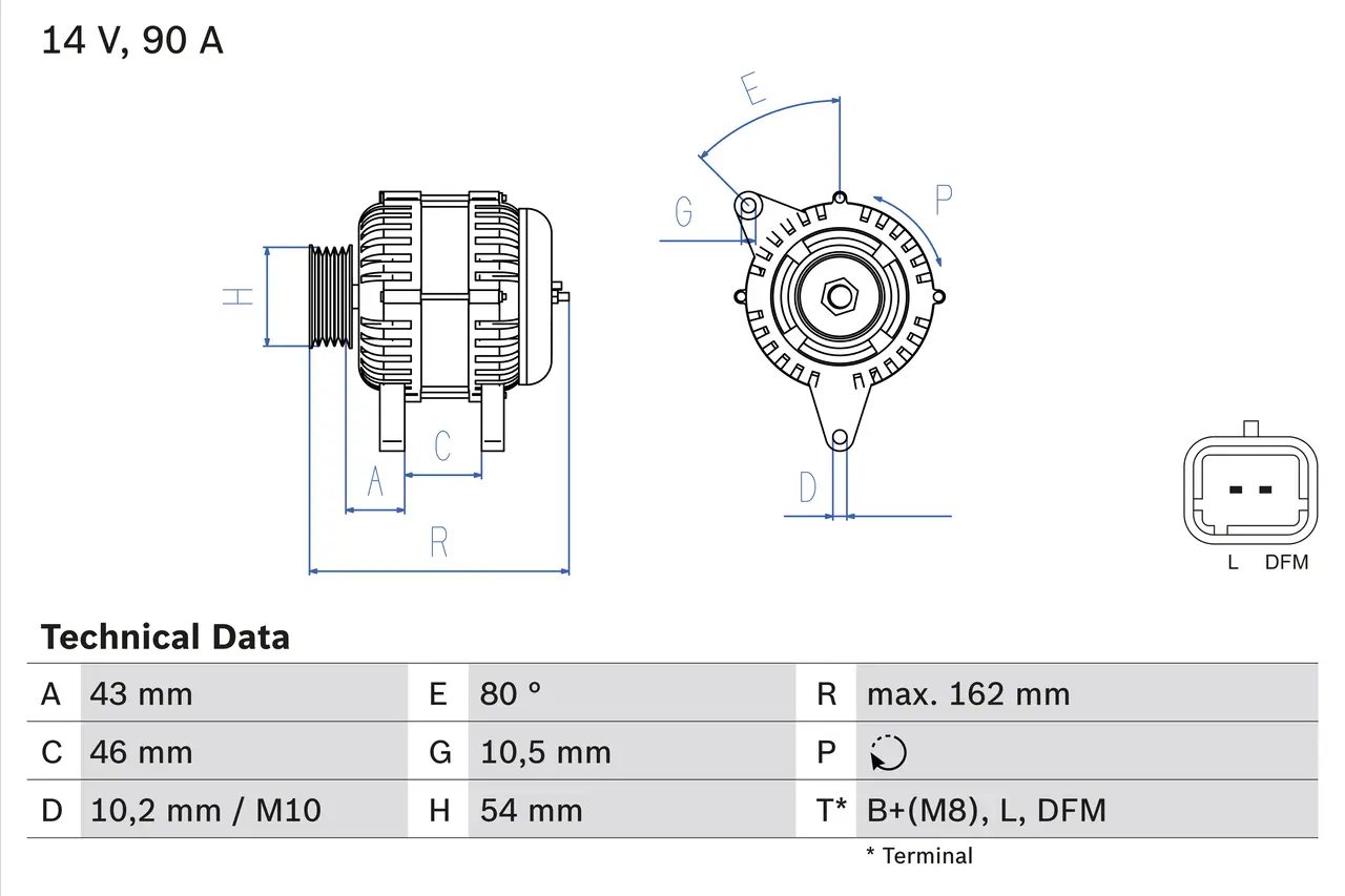 BOSCH Generátor 0986049700