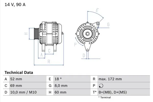 generátor BOSCH 0 986 080 030