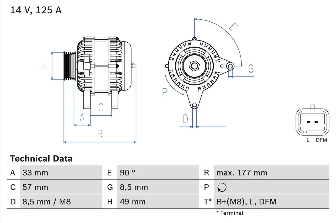 BOSCH Generátor 0986080270