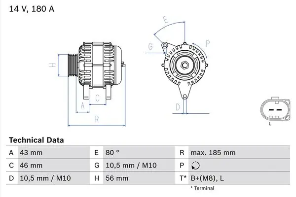 BOSCH Generátor 0986081390