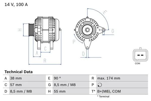 BOSCH Generátor 0986083200