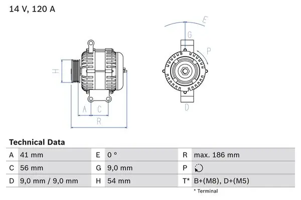 BOSCH Generátor 0986083250