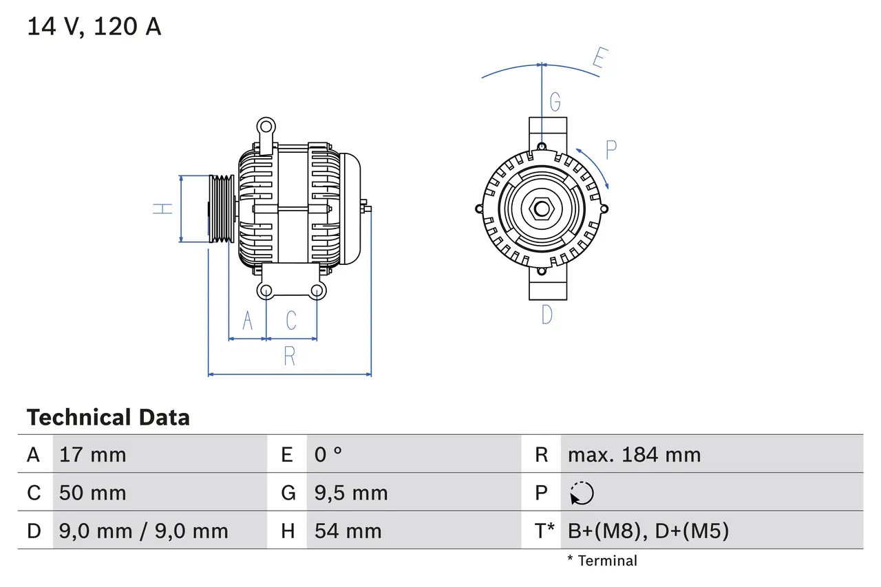 BOSCH Generátor 0 986 083 280