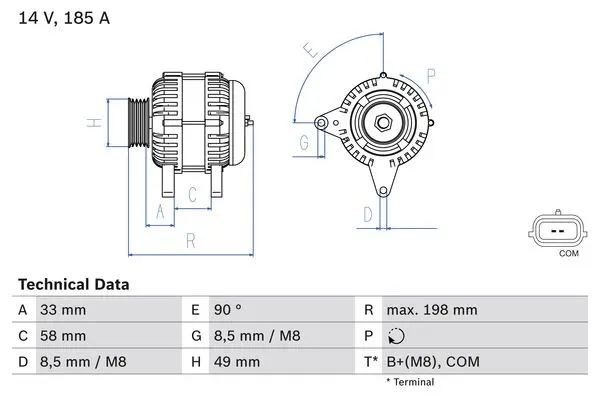BOSCH Generátor 0986083560