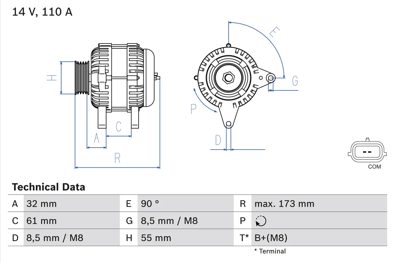 BOSCH Generátor 0 986 083 980