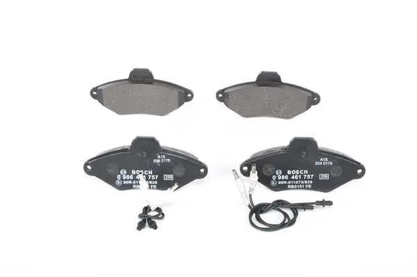 BOSCH Sada brzdových destiček, kotoučová brzda 0986461757