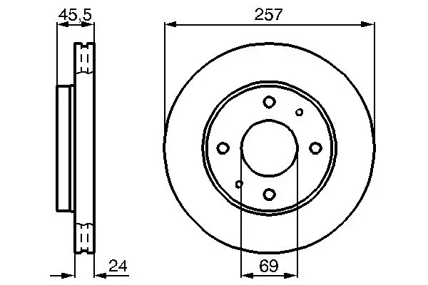 BOSCH Brzdový kotouč 0986478774