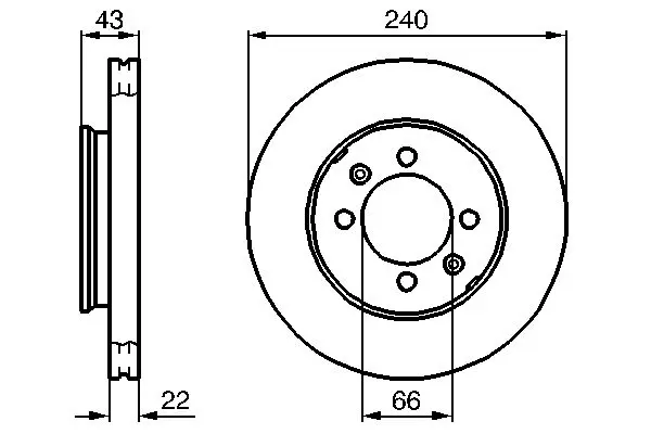 BOSCH Brzdový kotouč 0986478813