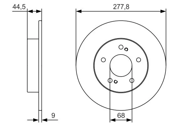 BOSCH Brzdový kotouč 0986479T86