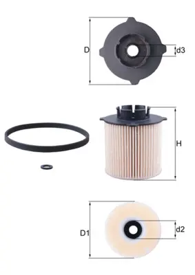 Palivový filtr KNECHT KX 265D