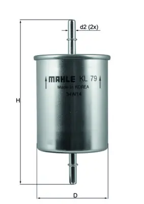 KNECHT Palivový filtr KL79
