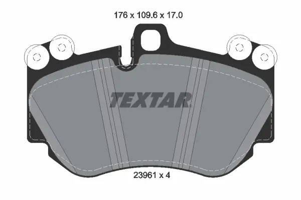 TEXTAR Sada brzdových destiček, kotoučová brzda 2396101