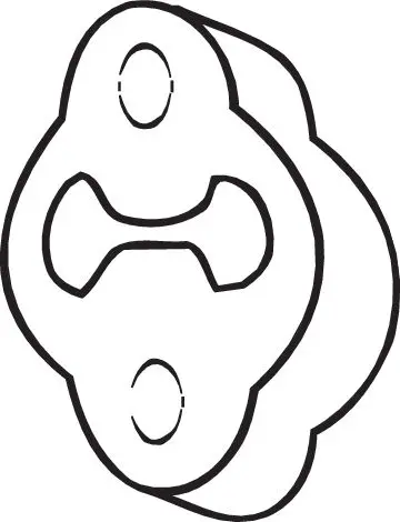 Držák, výfukový systém BOSAL 255-623