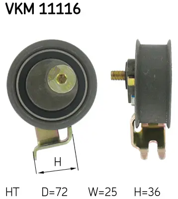 Napínací kladka, ozubený řemen SKF VKM 11116