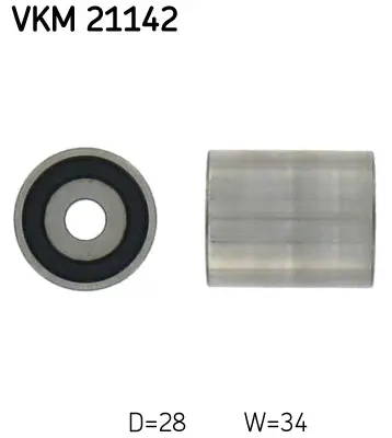 Vratná/vodicí kladka, ozubený řemen SKF VKM 21142