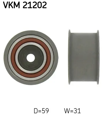 Vratná/vodicí kladka, ozubený řemen SKF VKM 21202