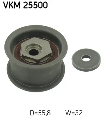 SKF Vratná/vodicí kladka, ozubený řemen VKM25500